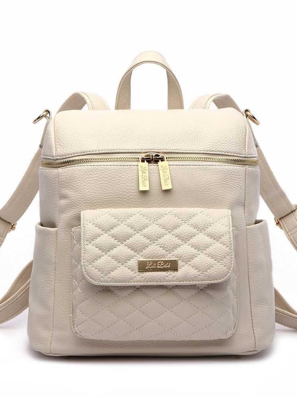 Luli Bebe Petit Monaco Diaper Bag- Pearl White - Picture 5 of 7